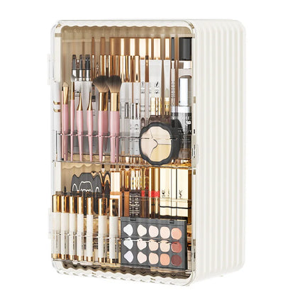 Luxo Luxury Makeup Storage Box – Dust-Proof Cosmetic Organizer with Magnetic Door