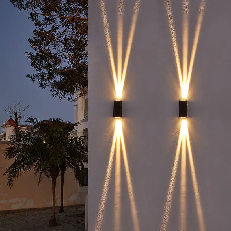 Modern Waterproof LED Outdoor Wall Light – Rectangular Aluminium Fixture