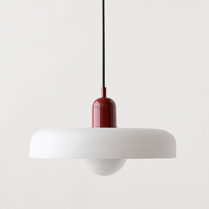 Coloured Glass Pendant Light – Elegant Bauhaus-Style Hanging Lamp for Living Room & Dining Area