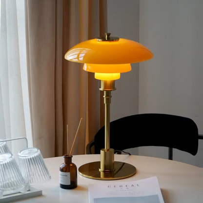 Scandinavian Dimmable Table Lamp – Modern Danish Designer Iron & Glass Lamp