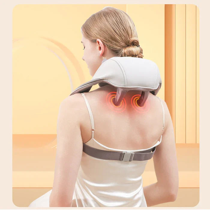 TheraRelief™ Heated Neck & Shoulder Massager – Deep Tissue Pain Relief Anywhere