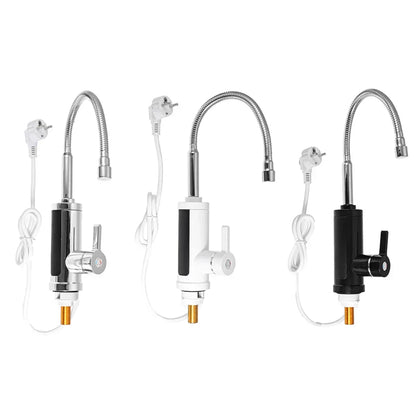 FlowHeat 3000W Instant Hot Water Kitchen Tap – Electric Mixer Tap with Temperature Display