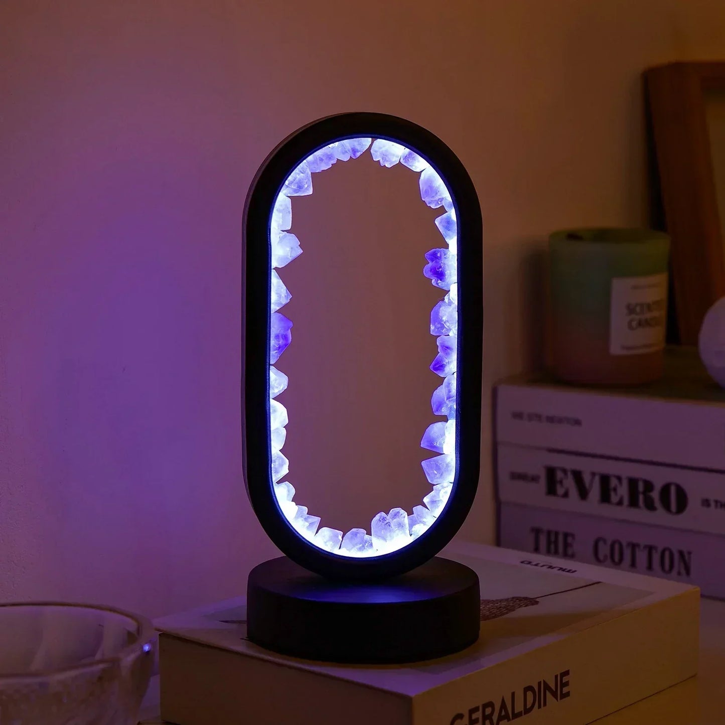 AuraStone | Natural Calming Amethyst Serenity Lamp