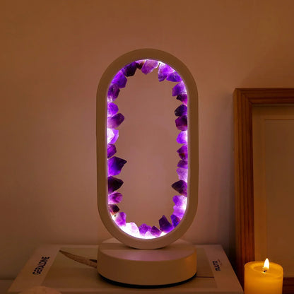 AuraStone | Natural Calming Amethyst Serenity Lamp