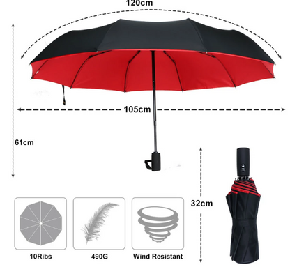 Windproof Storm Umbrella – Durable, Compact & Lightweight