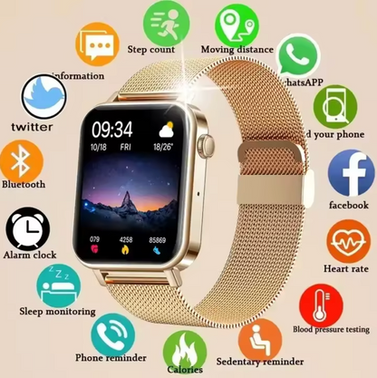 ChicTime – Elegant Women’s Smartwatch with Fitness & Health Features