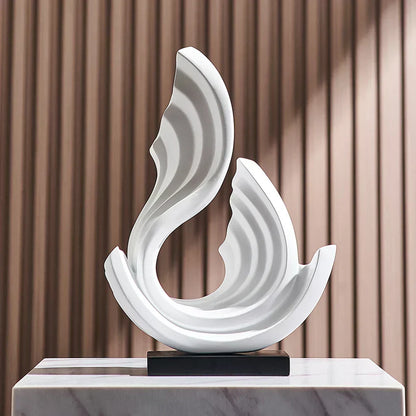 Ethereal Flow – Elegant Glass Ornament with Graceful Design