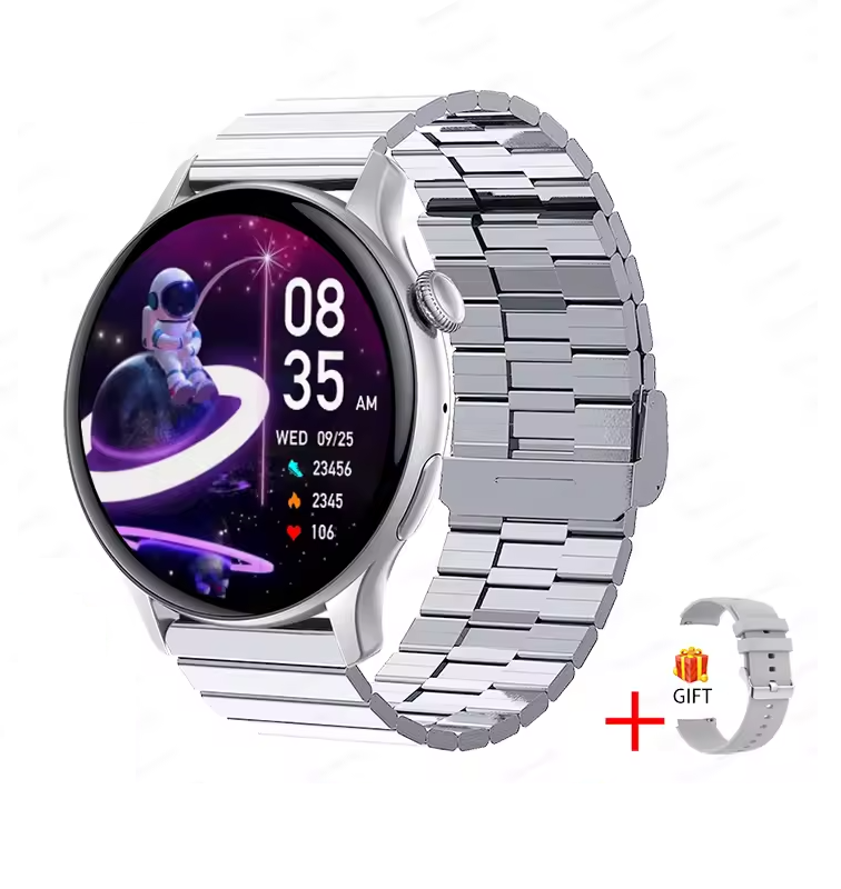 Smartwatch – Slim AMOLED Fitness & Health Tracker
