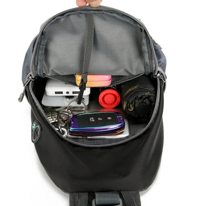 SecurePack | Anti-Theft Waterproof Multi-Pocket Shoulder Backpack – Lightweight Crossbody Travel Bag