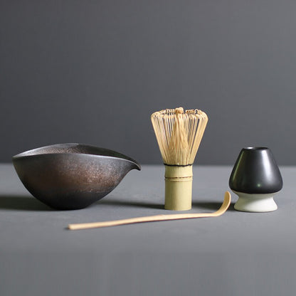 TenchaTime | Complete Matcha Set – Bamboo Whisk & Ceramic Bowl – Authentic Japanese Tea Kit