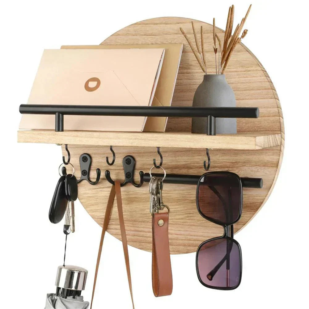 EcoKey Wooden Wall Key Holder – Sustainable Design & Minimalist Home Organisation