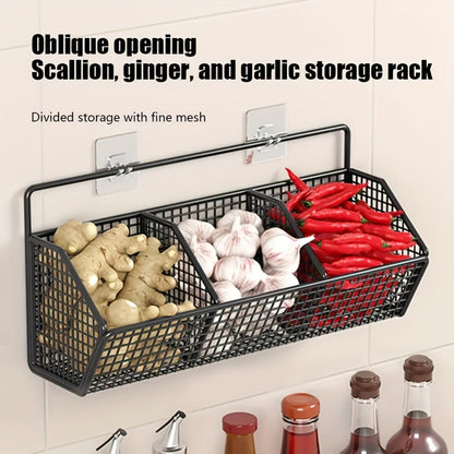 StorGrid – Modern Wall-Mounted Wire Storage Basket for Kitchen Organization