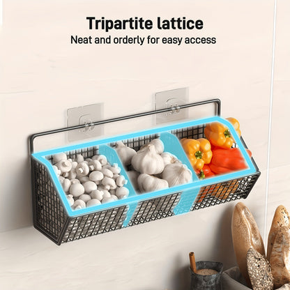 StorGrid – Modern Wall-Mounted Wire Storage Basket for Kitchen Organization