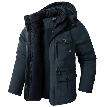 Men’s Warm Winter Coat – Wind & Waterproof Outdoor Jacket for Cold Weather Protection