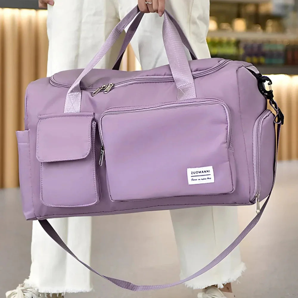 Zuomanni Waterproof Weekend Bag – Spacious Travel & Gym Holdall with Shoe Compartment