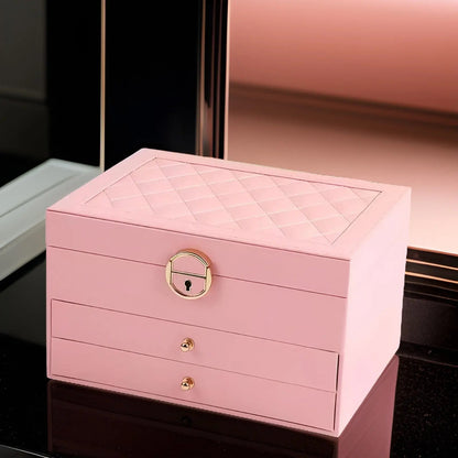 EleganceBox – Luxury Multi-Layer Jewellery Organiser in Premium PU Leather