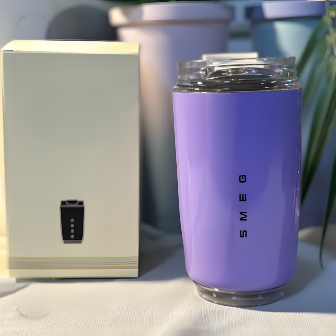 LuxeTherm Elegant Stainless Steel Thermal Travel Mug – 240ml Insulated Reusable Cup for Hot & Cold Drinks