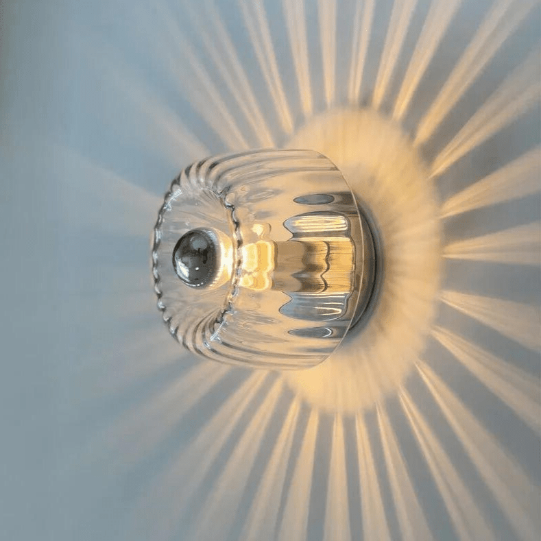 Scandinavian Bauhaus Wall Light – Nordic Glass & Metal Sconce for Modern Interiors