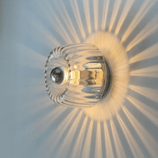 Scandinavian Bauhaus Wall Light – Nordic Glass & Metal Sconce for Modern Interiors