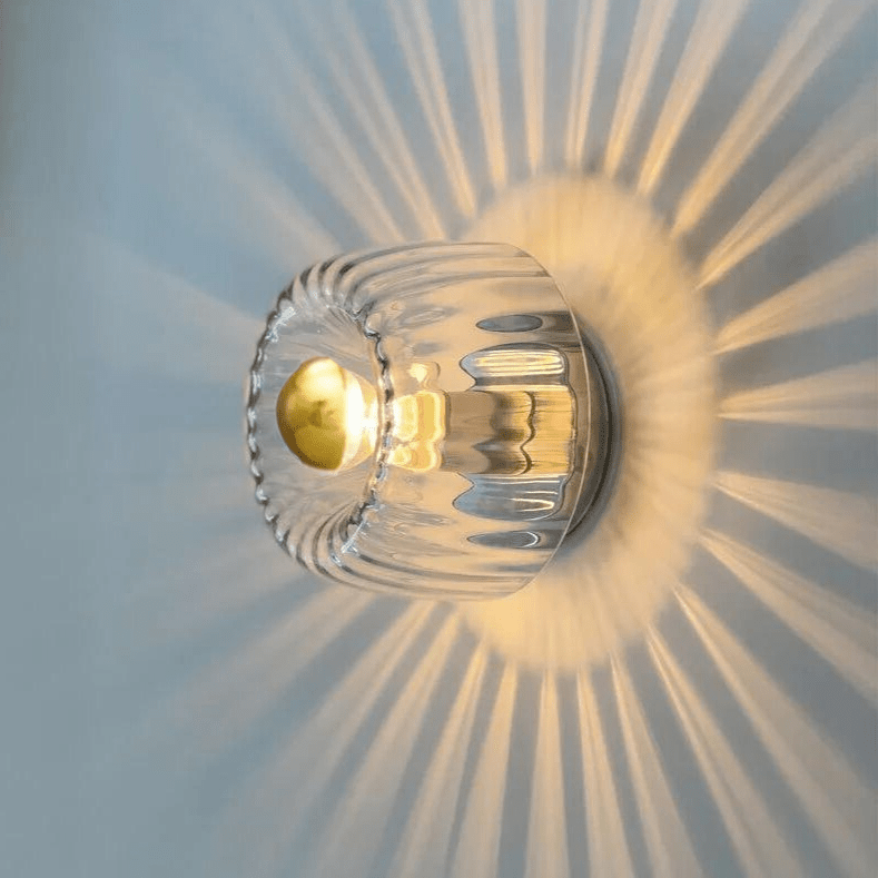 Scandinavian Bauhaus Wall Light – Nordic Glass & Metal Sconce for Modern Interiors