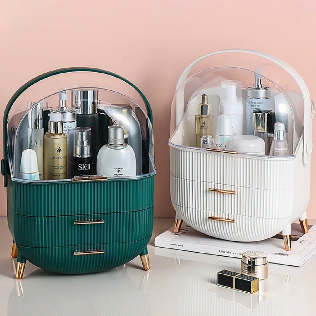 Elegant Makeup Organizer – Stylish Cosmetic Storage with Compartments