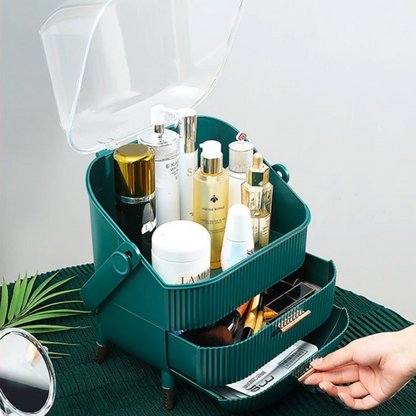 Elegant Makeup Organizer – Stylish Cosmetic Storage with Compartments