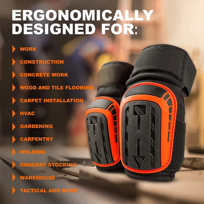 Professional Heavy-Duty Work Knee Pads – Adjustable, Impact Resistant & All-Day Comfort