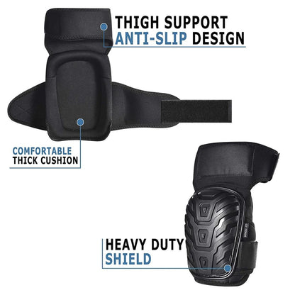 Professional Heavy-Duty Work Knee Pads – Adjustable, Impact Resistant & All-Day Comfort