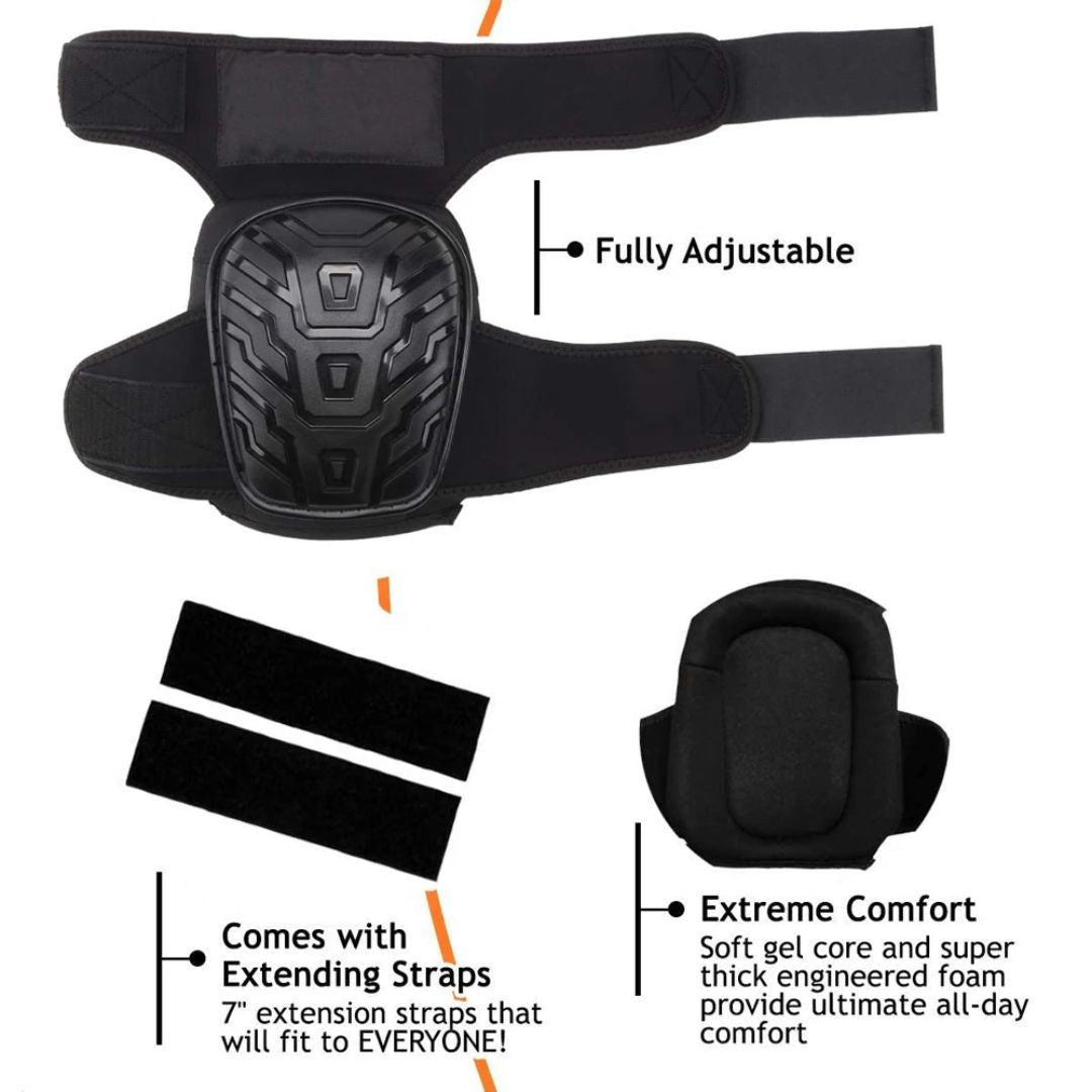 Professional Heavy-Duty Work Knee Pads – Adjustable, Impact Resistant & All-Day Comfort