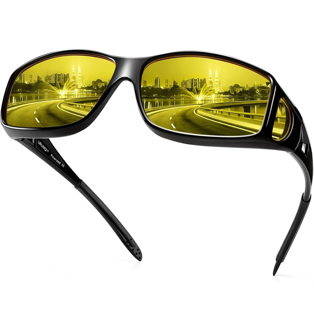 Jeremy Night Vision Polarised Driving Glasses – Anti-Glare Glasses for Safer Night Driving