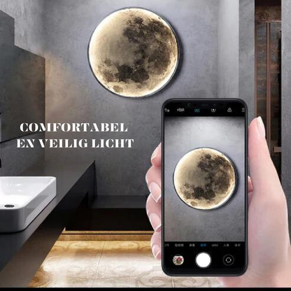 LunaGlow – Adjustable Moon Wall Light with LED Ambience