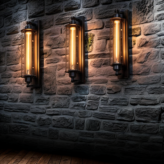 Vintage Industrial Wall Light – Retro Metal Cage Sconce for Home & Office Décor