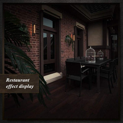 Vintage Wall-Mounted LED Light – Timeless Design with Elegant Matte Black Finish