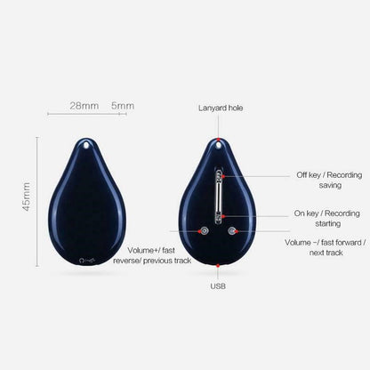 Keychain Voice Recorder – 100-Hour Memory, Portable & Discreet