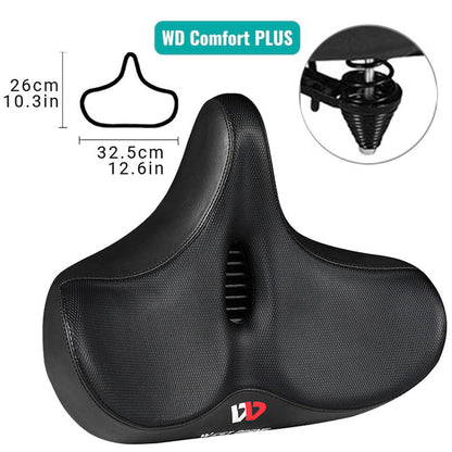 RideEase - Extra Wide & Breathable Comfortable Bike Saddle, Ergonomic Bicycle Seat