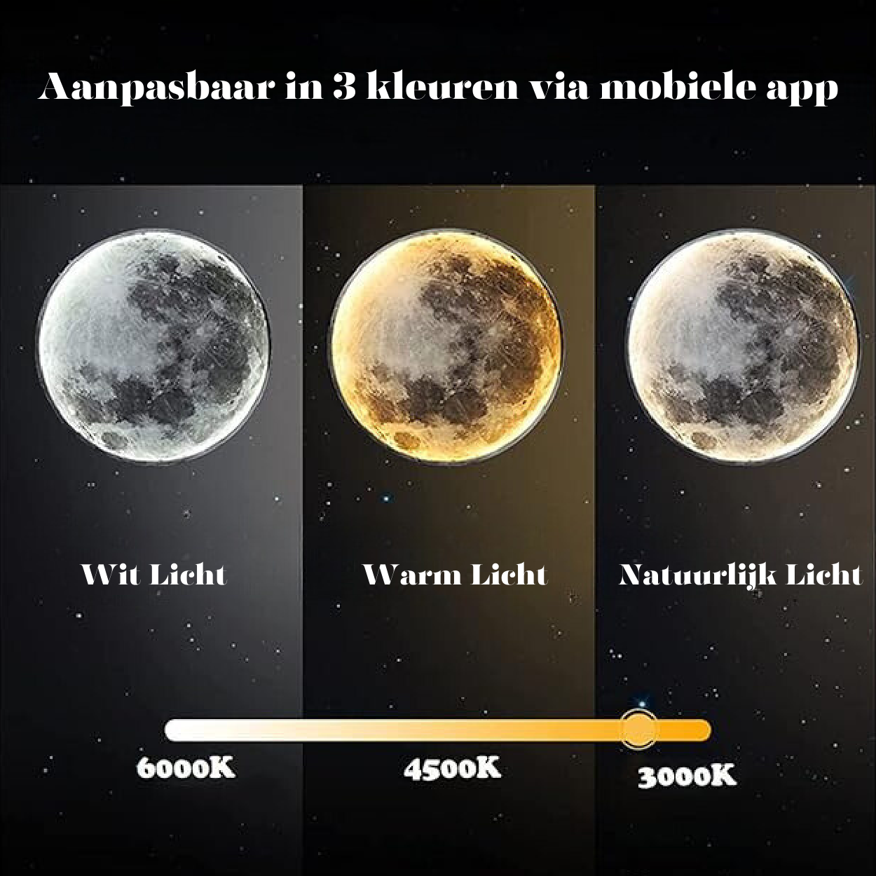 LunaGlow – Adjustable Moon Wall Light with LED Ambience