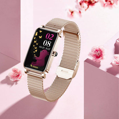 Zelina Women’s Smartwatch – Stylish Fitness Tracker with Heart Rate, Sleep Monitor & Notifications