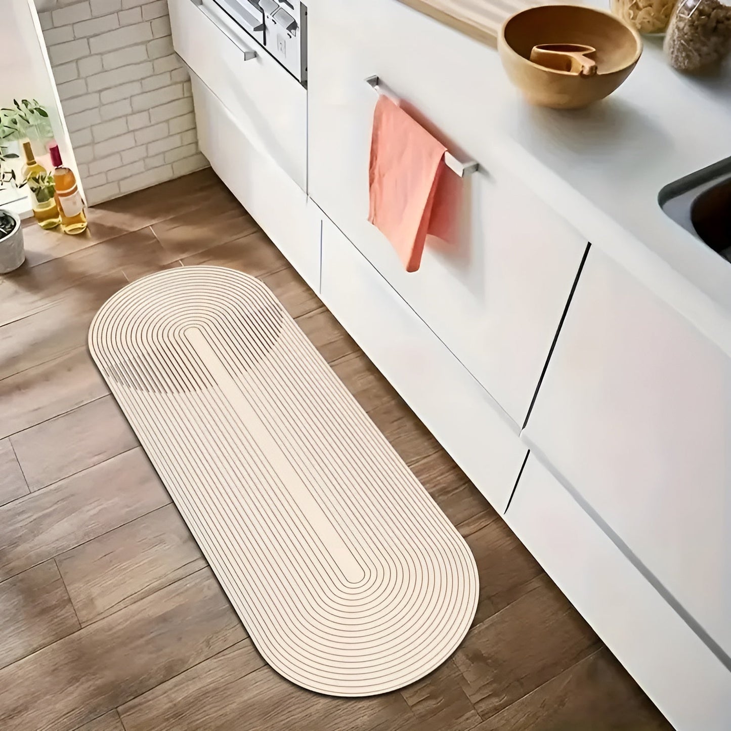 AquaStone Diatomite Bath Mat – Ultra Absorbent, Non-Slip & Soft