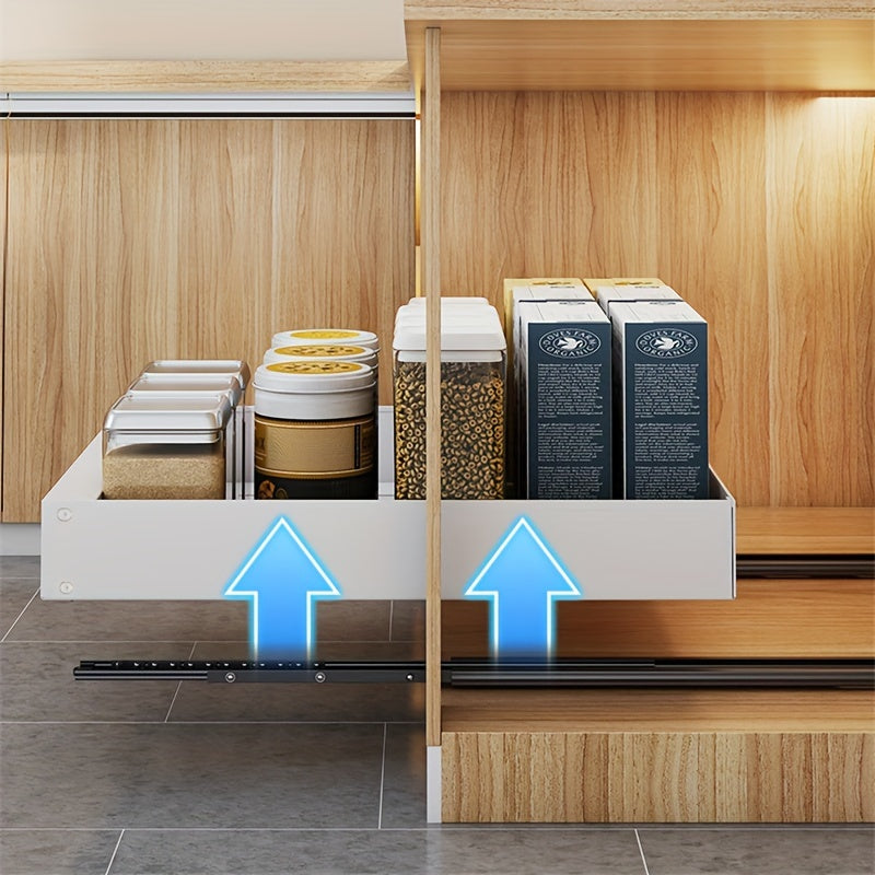 Lina Pull-Out Kitchen Cabinet Organiser – Space-Saving Sliding Pantry Storage Rack