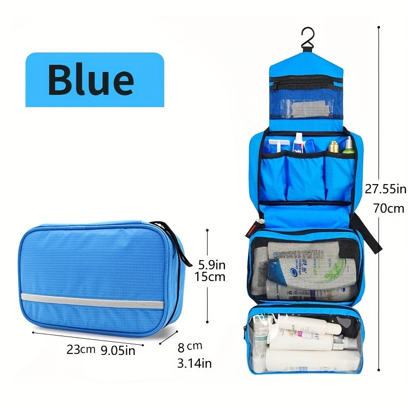Compact Hanging Toiletry Organizer – Travel Bathroom Storage Bag