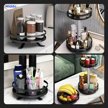 TwistRack 360° – Rotating Storage Shelf | Space-Saving Adjustable Organizer for Kitchen, Bathroom & Home