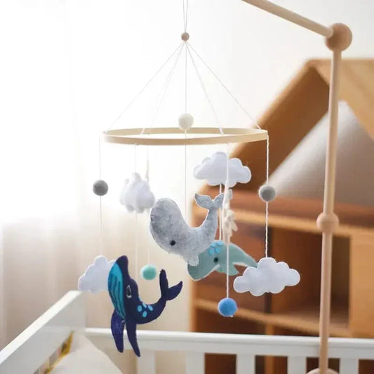 SkyWhirl –  Soothing Wooden Baby Mobile Without Battery | for Baby