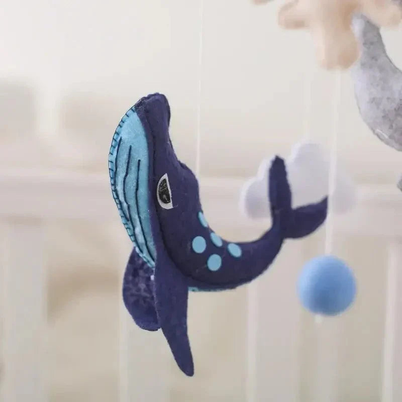 SkyWhirl –  Soothing Wooden Baby Mobile Without Battery | for Baby