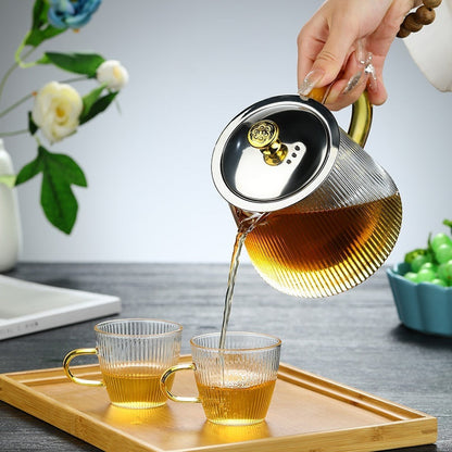 Transpara Heat-Resistant Glass Teapot – Modern Design | Available in 500ml, 800ml, 1000ml