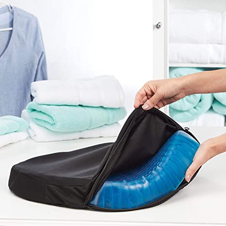 OrthoGel™ Coccyx Seat Cushion – Ergonomic Gel Support for Pain Relief