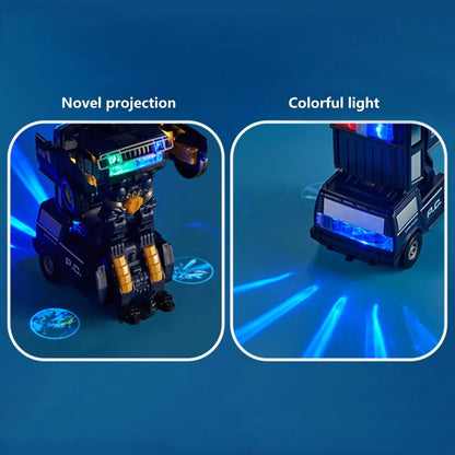 Transforming Robot Car | 2-in-1 Police Car & Robot Toy with Lights and Sound