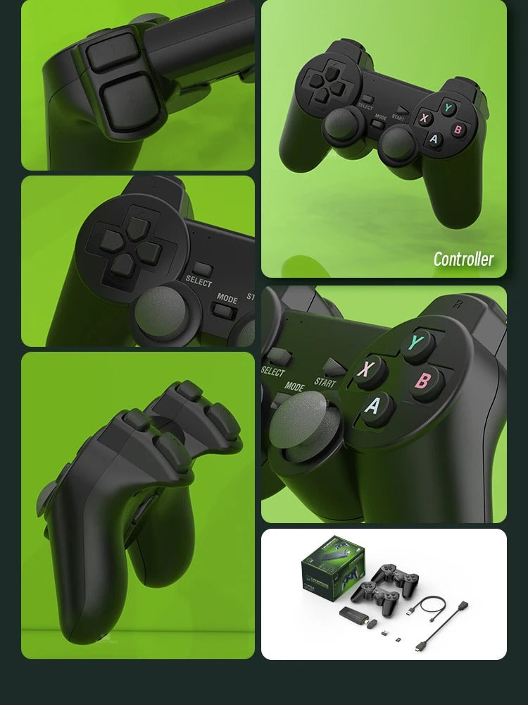 PixelDrive 64GB Retro Game Console with 2 Wireless Controllers – Over 20,000 Classic Games & 4K HDMI Output