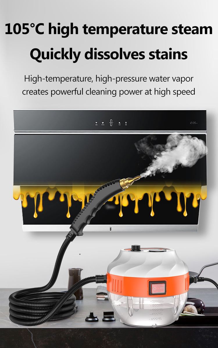 2800W High-Pressure Steam Cleaner – Powerful Home & Car Cleaning Device