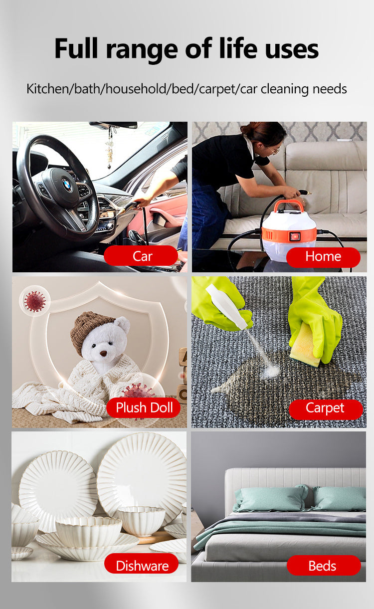 2800W High-Pressure Steam Cleaner – Powerful Home & Car Cleaning Device
