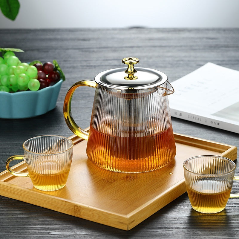 Transpara Heat-Resistant Glass Teapot – Modern Design | Available in 500ml, 800ml, 1000ml